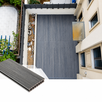 Planches de terrasse en WPC de style européen, dalles de terrasse composites à emboîtement, antidérapantes, durables, finition grain de bois pour usage extérieur