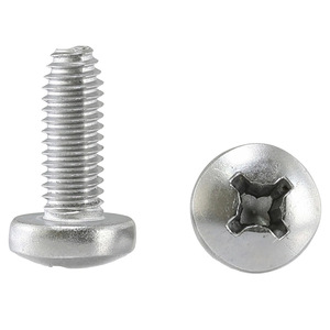 Tornillo autorroscante de cabeza plana de acero inoxidable, métrico, rosca derecha, clase 4.8, cabeza Phillips para metal - Product Image 1
