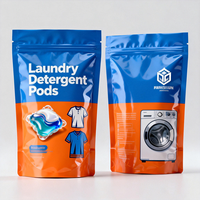 Sachet Mylar Souple Personnalisé Imprimé pour Sels de Bain, Capsules de Lessive, Sachet Doypack à Fermeture Éclair