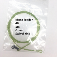 Ligne de Leader de pêche à la carpe de 1M, Mono/tressé/fluorocarbone/Nylon avec Clip facile, noyau de plomb pivotant QC