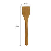 Mini spatule en bambou premium 13,5 cm, petite spatule en bois pour condiments et épices, pelle pour enfants, mini spatule