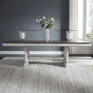 <span class=keywords><strong>Table</strong></span> <span class=keywords><strong>de</strong></span> salle à manger Vintage <span class=keywords><strong>de</strong></span> Style campagnard américain avec chaises rectangulaires ensembles <span class=keywords><strong>de</strong></span> salle à manger en bois - Product Image 4