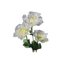 Fleurs artificielles en gaze de maille faites à la main, idéales pour la décoration de mariage, l'affichage commercial, les grandes installations artistiques, vente en gros