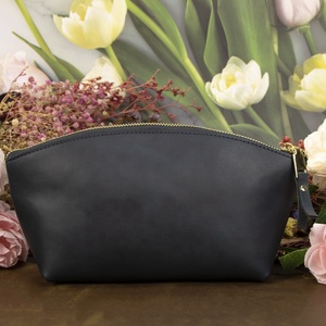 Nouveauté : Trousse de toilette portable personnalisée en cuir PU, sacs à maquillage multifonctions pour femmes, organiseur de cosmétiques à double couche - Product Image 4