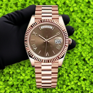 Chất lượng cao sang trọng tự động cơ khí thể thao đồng hồ cho nam giới thiết kế 904L thép không gỉ không thấm nước quay số hiển thị con trỏ vương miện - Product Image 6