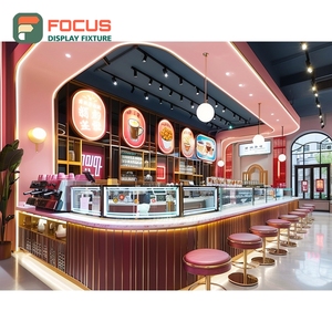 Estante de exhibición comercial para café, estantería para granos de café, estante de exhibición para café de madera mate - Product Image 1