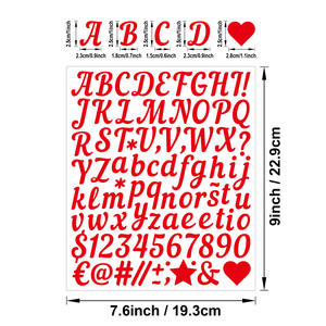 Pegatinas personalizadas de letras manuscritas de 1 pulgada, hoja de pegatinas de corte de beso del alfabeto inglés - Product Image 3