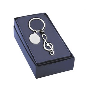 Llavero Metálico Personalizado con Logotipo, Clave de Sol con Token - Product Image 2