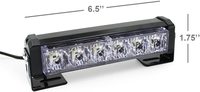 DC12V Zweifarbiges Rot-Blaues LED-Blinklicht Zweifarbige Grill-Stroboskop-Leuchten