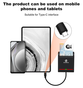 Zoweetek <span class=keywords><strong>Mini</strong></span> USB-C thông minh ATM/ID/IC/Đầu đọc thẻ tín dụng-c EMV cac Sis Đầu đọc thẻ chip Đầu đọc thẻ để kiểm soát truy cập - Product Image 5