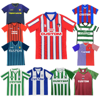 Maillot de Football Rétro à Bandes pour Homme Fournisseur, Maillot d'Équipe Enfant Personnalisé, Version Joueur, Chemises de Football, Uniforme de Football