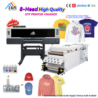 Imprimante DTF double tête A1 robuste 60 cm I1600 I3200, machine d'impression jet d'encre automatique pour la production en série de T-shirts, casquettes et chaussures