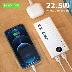<span class=keywords><strong>Maimi</strong></span> แบตสำรองแบบชาร์จเร็ว22.5<span class=keywords><strong>ว</strong></span>ัตต์10000มิลลิแอมป์พร้อมจอแสดงผล LED ดิจิตอลพอร์ต USB Type-C เอาท์พอร์ตแบบพกพาสำหรับโทรศัพท์มือถือ - Product Image 3