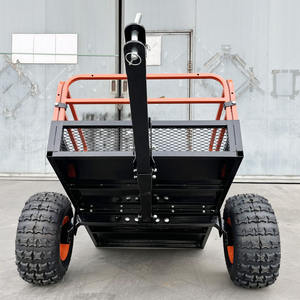 1500LBS Capacité de charge ATV Utilitaire Chariot Cargo <span class=keywords><strong>Remorque</strong></span> Jardin Remorques Ferme Benne Chariot Tondeuse À Gazon Basculement <span class=keywords><strong>Remorque</strong></span> - Product Image 5