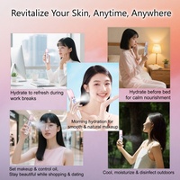 Vaporizador Facial Hidratante de Ozono, Rociador Facial Nano, Atomizador Portátil de Viaje, Rociador Facial de Ozono