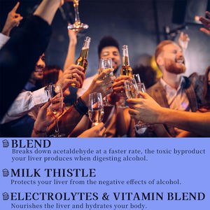 Gelée de soutien hépatique haute puissance, mélange DHM pour la récupération après la consommation d'alcool, soulagement de la gueule de bois, bâtonnet de gelée au goût de baies tropicales - Product Image 4