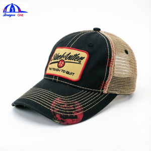 Casquette de baseball 6 panneaux en maille dégradée, personnalisée, originale, tendance, élégante, respirante, pour un look décontracté, idéale pour les voyages et offrant une protection solaire unique. - Product Image 1