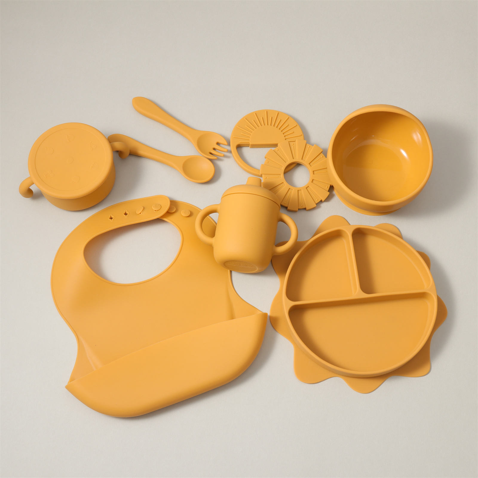 sun plate set |  yellow mellow