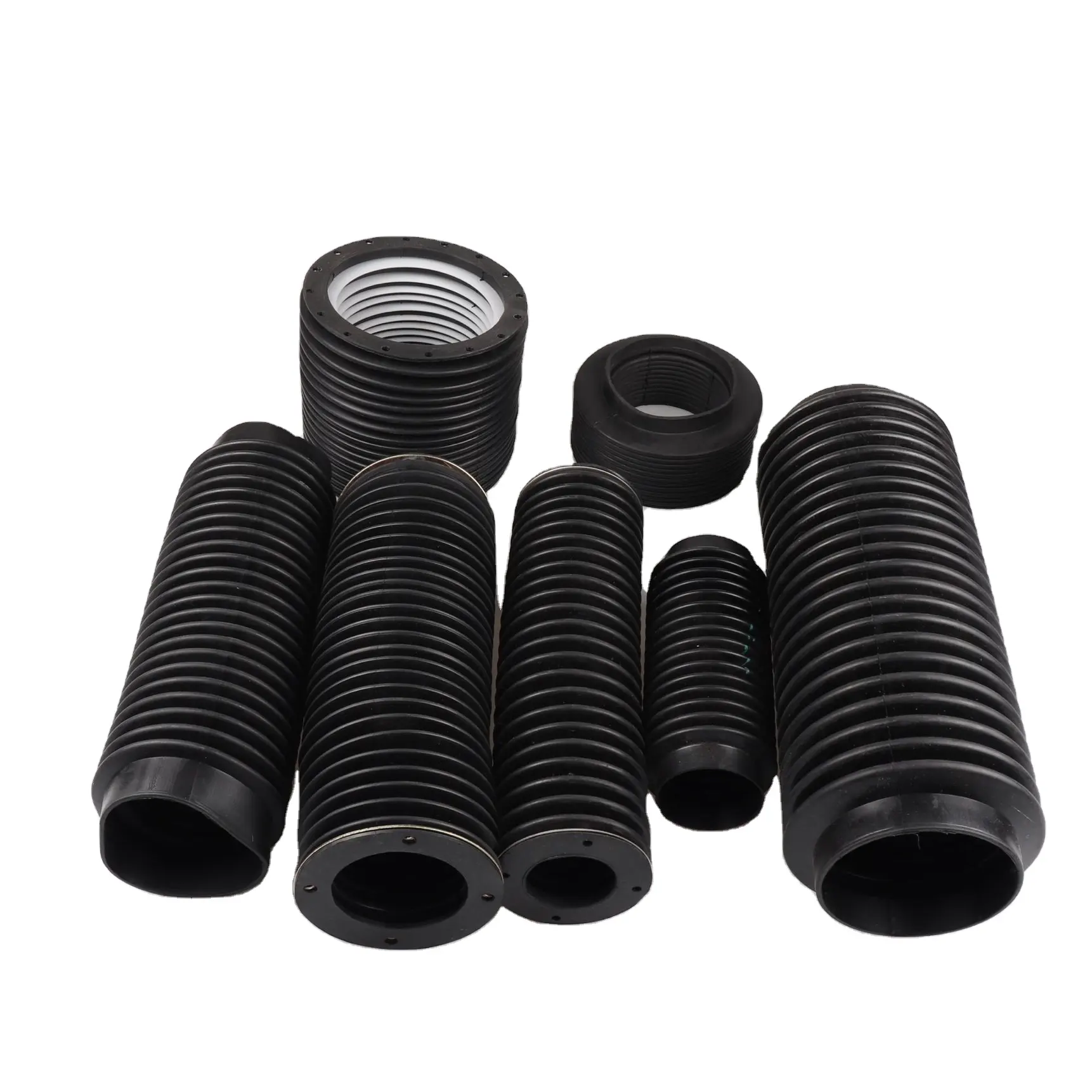 High quality factory Custom Moulded Made Parts EPDM Rubber Bellows Silicone Rubber Bushing