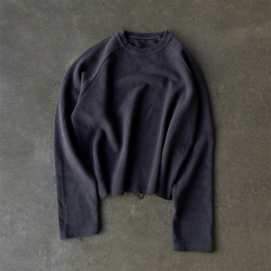 Custom Waffle Knit <span class=keywords><strong>térmica</strong></span> de <span class=keywords><strong>manga</strong></span> <span class=keywords><strong>larga</strong></span> raglán hombres camisetas térmicas de algodón Regular Fit Casual en blanco <span class=keywords><strong>Camiseta</strong></span> de <span class=keywords><strong>manga</strong></span> <span class=keywords><strong>larga</strong></span> - Product Image 5