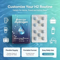 Comprimé d'hydrogène H2 portable OEM - Combat la fatigue et favorise la santé métabolique |   Antioxydant naturel pour adultes OEM 30 60 90