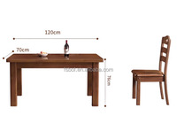 Ensemble de table à manger en bois massif pas cher en gros avec 6 chaises |   Meubles de cuisine rectangulaires modernes et simples pour la salle à manger à domicile