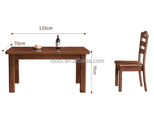 Juego de Mesa de Comedor de Madera Maciza Barata <span class=keywords><strong>al</strong></span> por Mayor con 6 Sillas |   Muebles de Cocina Rectangulares Modernos y Sencillos para el Comedor del Hogar - Product Image 6
