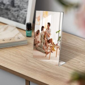 Custom Wholesale L Shape Acrylic Table Menu Sign Holder Clear Acrylic Display <b>Stand</b> Sign Holder Menu Holder - Product Image 4