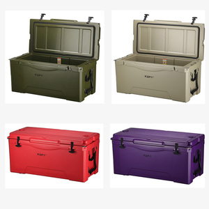 Glacière isotherme rotomoulée 135QT avec roues, portable, étanche, robuste, pour la pêche, avec logo personnalisé, vente en gros - Product Image 5