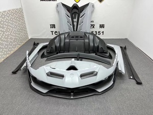 Kits <span class=keywords><strong>de</strong></span> <span class=keywords><strong>carrosserie</strong></span> <span class=keywords><strong>de</strong></span> Style SVJ conçus pour Lamborghini Aventador LP700 LP720 LP750 des pare-chocs <span class=keywords><strong>de</strong></span> voiture en Fiber <span class=keywords><strong>de</strong></span> carbone sèche jupes latérales capot - Product Image 2