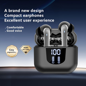 Mới xuyên biên giới hiển thị kỹ thuật số <span class=keywords><strong>Bluetooth</strong></span> Earbuds đúng không dây kép tai <span class=keywords><strong>HD</strong></span> chất lượng âm thanh trong tai nghề thủ công thể thao dài - Product Image 1