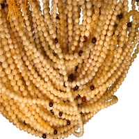 Perles rondes en ambre baltique naturel, livraison gratuite, véritables et douces, pierres polies authentiques