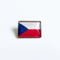 Badge en émail personnalisé du drapeau de la Croatie, broche en métal pour revers de veste pour match de football, souvenir de voyage européen, cadeau pour équipe scolaire et exposition