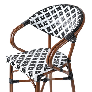Tabourets de salle à manger empilables/extérieurs <span class=keywords><strong>Chaises</strong></span> de bar commerciales de patio avec accoudoirs <span class=keywords><strong>Chaises</strong></span> de bar bistrot français - Product Image 5
