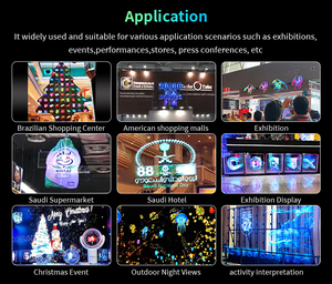 Volledig formaat hologram 3D andere reclame-apparatuur splicing LED fan videowall hologram projector 3D holografische fan apparatuur - Product Image 5