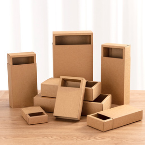Kraft Rectangle Drawer <strong>Boxes</strong> Mini Crafts Cardboard Present Packaging <strong>Boxes</strong> <strong>for</strong> Business Soap Jewelry Candy <strong>Weeding</strong> Party Favors - Product Image 3