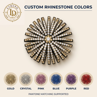 Breloques de chaussures en strass, breloques de chaussures en cristal à franges effet soleil pour baskets, décoration de lacets, accessoires de chaussures brillants OEM