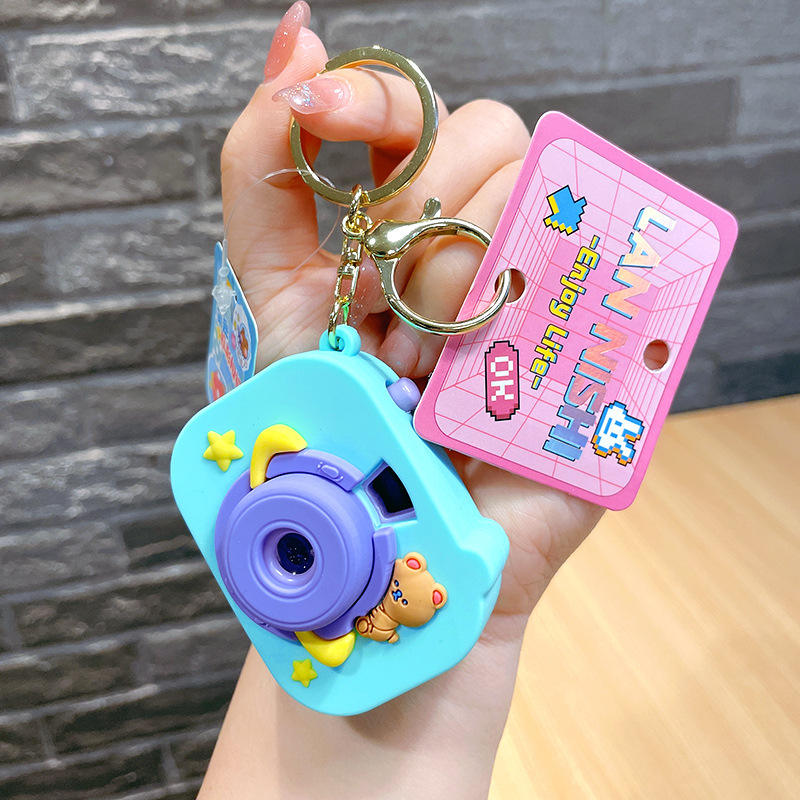 Purple Bear Projector keychain