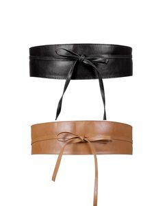 हॉट बिक्री महिलाओं के लिए चमड़े की ओबी बेल्ट वाइड रैप रेट्रो स्लिम कमर बेल्ट - Product Image 3