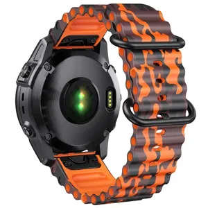 Bracelet CAOWTAN 22 26mm pour Garmin <span class=keywords><strong>Fenix</strong></span> 7 7X 5 5Plus 6 <span class=keywords><strong>6Pro</strong></span> Bracelet pour Forerunner 965 Bracelet de remplacement pour Instinct Enduro - Product Image 2