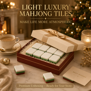 Juego <span class=keywords><strong>de</strong></span> Mahjong Americano Premium <span class=keywords><strong>de</strong></span> Navidad, Fichas Acrílicas, Edición Festiva, OEM |   Caja <span class=keywords><strong>de</strong></span> Regalo Personalizada con Temática Invernal |   Fábrica <span class=keywords><strong>de</strong></span> Mahjong Personalizado - Product Image 5