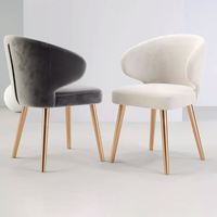Gainesville Chaise de salle à manger moderne au design italien avec structure en métal Chaise familiale de luxe de haute qualité