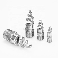 Buse spirale conique creuse Huajue 3 pouces BSPT mâle en acier inoxydable, angle de pulvérisation 150°, haut débit