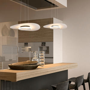 Lámpara colgante negra con forma de OVNI moderna, candelabro decorativo LED para comedor sobre Isla de cocina - Product Image 4