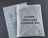 Sac fourre-tout pour vêtements et t-shirts, noir, 30x40cm, avec logo INFFY, refermable, en PE, recyclable, estampage à chaud, vente chaude