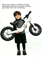 Vélo d'équilibre électrique pour enfants de 12 pouces, vente en gros d'usine, cadre léger en alliage de magnésium, cycle d'apprentissage pour tout-petits