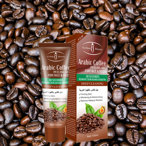 Gel exfoliant au café pour le <span class=keywords><strong>visage</strong></span>, crème nettoyante en profondeur, élimine les résidus de maquillage, gel exfoliant pour le <span class=keywords><strong>visage</strong></span> au café naturel et biologique - Product Image 1
