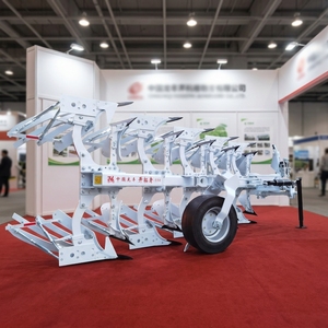 Aratro a 4 solchi reversibile ecologico ed efficiente dal punto di vista energetico per trattore agricolo, costruzione robusta, 2 anni di garanzia, rosso - Product Image 2