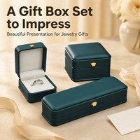 Hochwertige Schmuckbox-Verpackung Handgefertigter Schmuckbehälter mit Individuellem Logo für Ring-, Ohrring-, Halsketten- und Armband-Verpackung