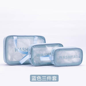 Bolsa de Aseo Portátil de Viaje para Mujer, Personalizable, Impermeable, de Gran Capacidad, Bolsa de Maquillaje de PU, Bolsa de Playa - Product Image 5